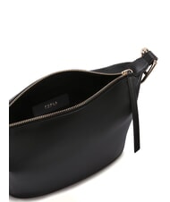 FURLA NUVOLA M Double portability leather bag Black - Women’s Bags - 4