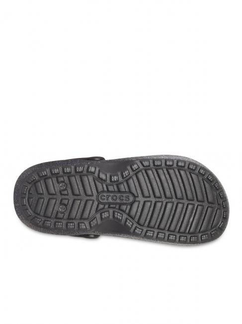 CLASSIC GLITTER LINED CLOG Padded sabot black/silver - Women’s shoes