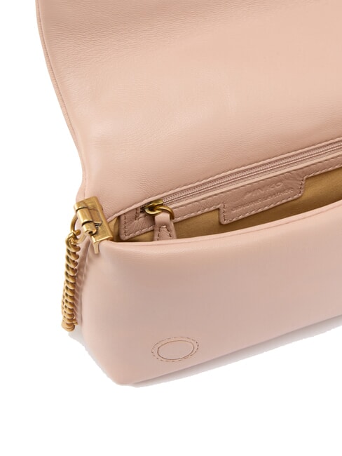 LOVE CLICK PUFF Mini leather shoulder bag block color powder - Women&rsquo;s Bags