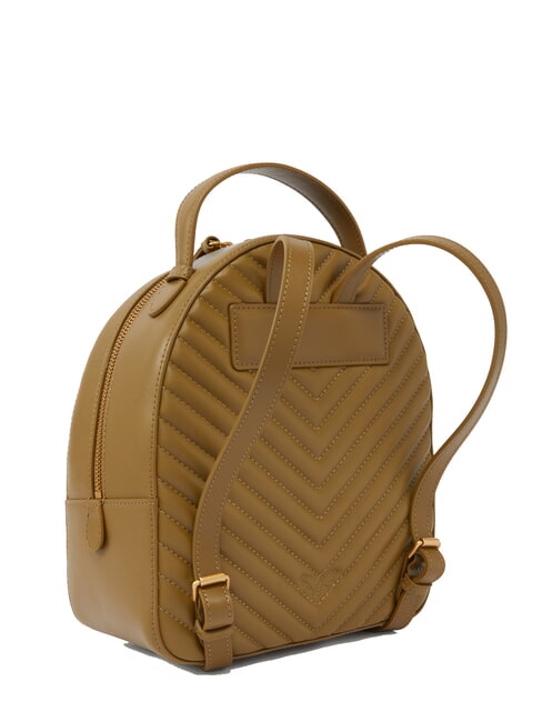 LOVE CLICK CLASSIC Quilted leather backpack plantation-antique gold - Women’s Bags