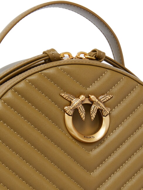 LOVE CLICK CLASSIC Quilted leather backpack plantation-antique gold - Women’s Bags