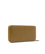 PINKO RYDER Leather wallet plantation-antique gold - Women’s Wallets - 3