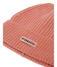 PINKO LAMBKIN  Wool hat bright coral red - Hats - 3