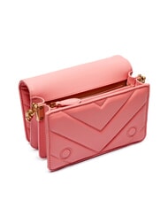 PINKO LOVE CLICK Mini quilted leather bag peach blossom-antique gold - Women’s Bags - 6