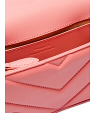 PINKO LOVE CLICK Mini quilted leather bag peach blossom-antique gold - Women’s Bags - 8