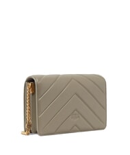 PINKO LOVE CLICK CLASSIC Quilted leather bag walnut-antique gold - Women’s Bags - 2