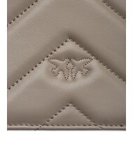 PINKO LOVE CLICK CLASSIC Quilted leather bag walnut-antique gold - Women’s Bags - 5