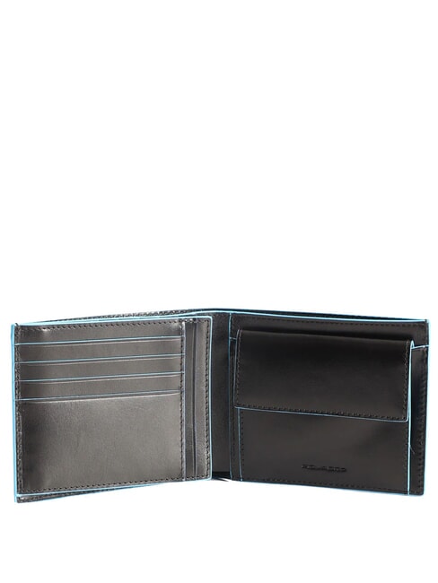 BLUE SQUARE  Leather wallet, with flap Black - Men’s Wallets