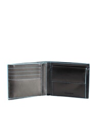PIQUADRO BLUE SQUARE  Leather wallet, with flap - Men’s Wallets