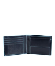 PIQUADRO BLUE SQUARE  Leather wallet, with flap blue - Men’s Wallets - 2