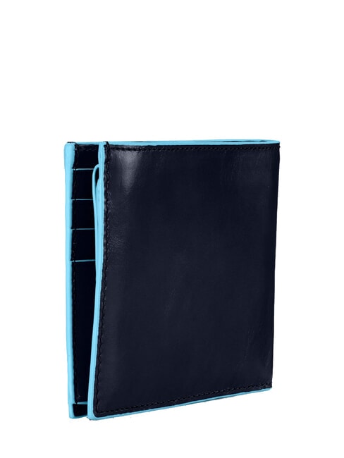 BLUE SQUARE  Leather wallet, with flap blue - Men’s Wallets