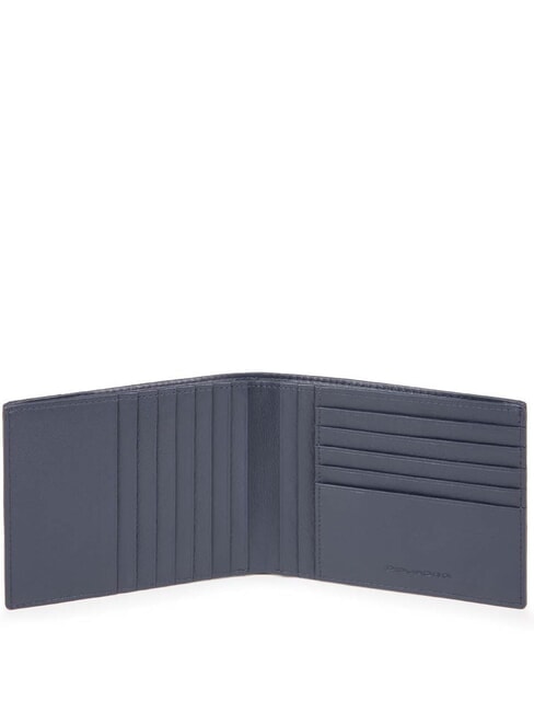 wallet P16, in leather BLUE CHEVRON - Men’s Wallets