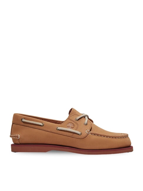 CLASSIC BOAT  Leather boat shoes medium beige nubuck - Women&rsquo;s shoes