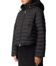 PINKO IDROVOLANT Short down jacket with hood black limousine - Women's down jackets - 3