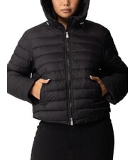 PINKO IDROVOLANT Short down jacket with hood black limousine - Women's down jackets - 4