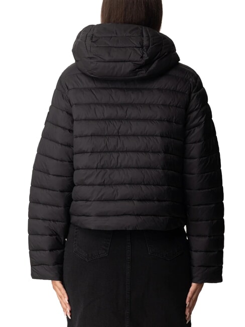 IDROVOLANT Short down jacket with hood black limousine - Women's down jackets