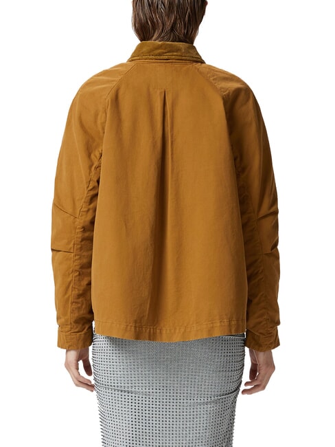 CANNONE Caban jacket with velvet collar bronze - Women's Jackets