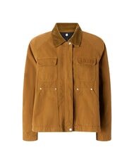 PINKO CANNONE Caban jacket with velvet collar bronze - Women's Jackets - 5