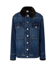 PINKO POP Denim jacket with appliques medium dark vintage wash - Women's Jackets - 5