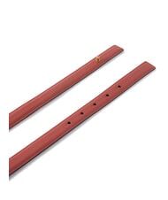 PINKO LOVE MINI Thin leather belt red/black-antique gold - Belts - 4