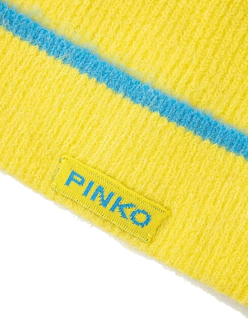 SERRADE Beanie hat with cuff yellow/blue - Hats