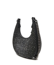 PINKO BRIOCHE Mini bag with stars and rhinestones black limousine-gunmetal - Women’s Bags - 2