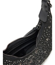 PINKO BRIOCHE Mini bag with stars and rhinestones black limousine-gunmetal - Women’s Bags - 4