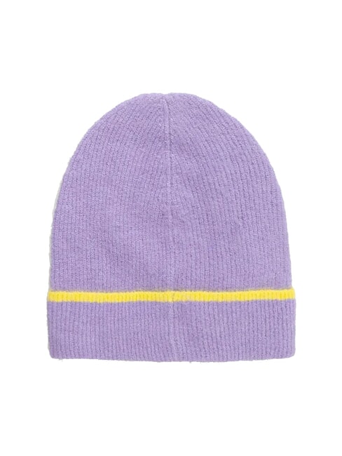SERRADE Beanie hat with cuff multi-lilac /yellow - Hats