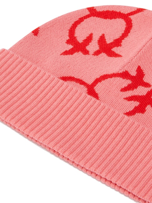 FRAPPATO Monogram jacquard cap pink/red - Hats