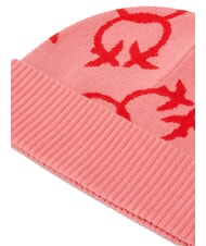 PINKO FRAPPATO Monogram jacquard cap pink/red - Hats - 3