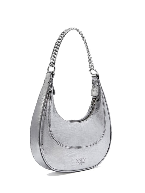 BRIOCHE Metallic Leather Shoulder Bag shiny silver-nickel - Women&rsquo;s Bags