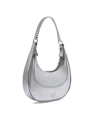 PINKO BRIOCHE Metallic Leather Shoulder Bag shiny silver-nickel - Women&rsquo;s Bags - 2