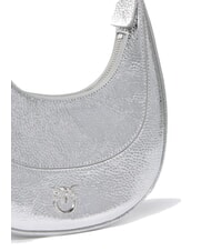 PINKO BRIOCHE Metallic Leather Shoulder Bag shiny silver-nickel - Women&rsquo;s Bags - 3