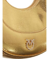 PINKO BRIOCHE Metallic Leather Shoulder Bag gold-gold - Women&rsquo;s Bags - 3