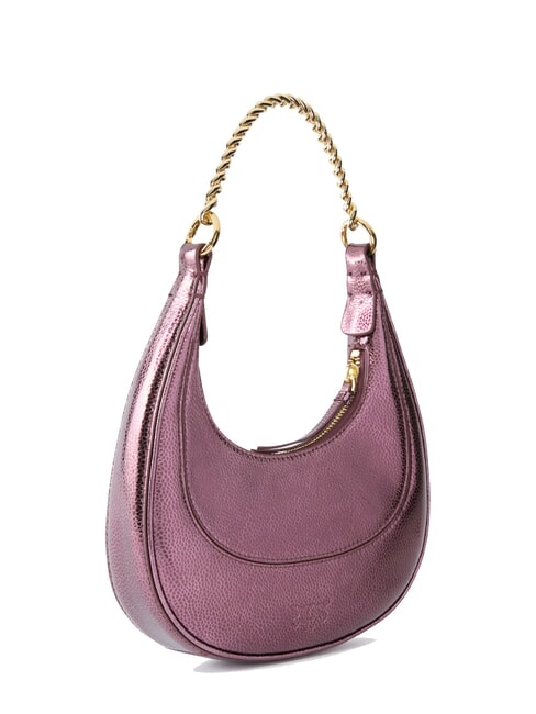 BRIOCHE Metallic Leather Shoulder Bag metallic brown-gold - Women’s Bags