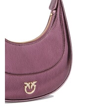 PINKO BRIOCHE Metallic Leather Shoulder Bag metallic brown-gold - Women’s Bags - 3