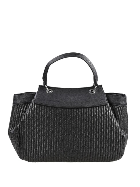 WAVE CROCHET  Handbag, with shoulder strap black/black - Women’s Bags