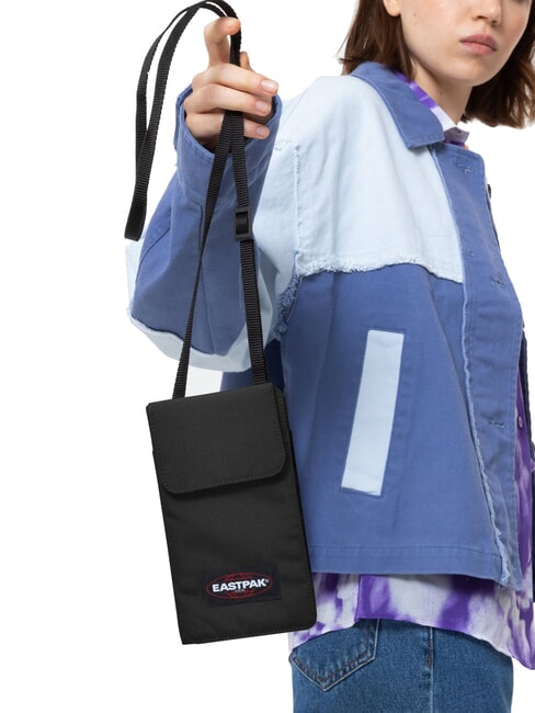 DALLER POUCH  Card holder with shoulder strap BLACK - Over-the-shoulder Bags for Men