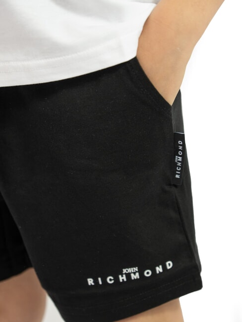 NORMI T-shirt and Bermuda shorts set white/black - Children's tracksuits