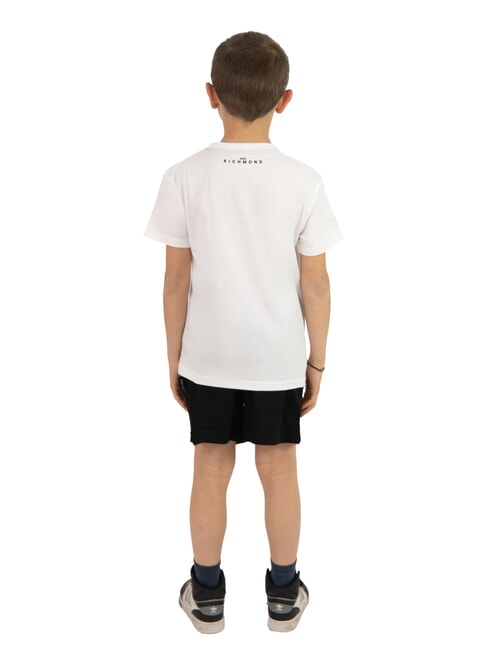 NORMI T-shirt and Bermuda shorts set white/black - Children's tracksuits