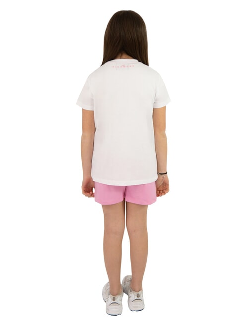 BARANCA T-shirt and Bermuda shorts set white/pink - Children's tracksuits