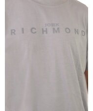 JOHN RICHMOND SOULOKU T-shirt with embossed logo grey medium - T-shirt - 2