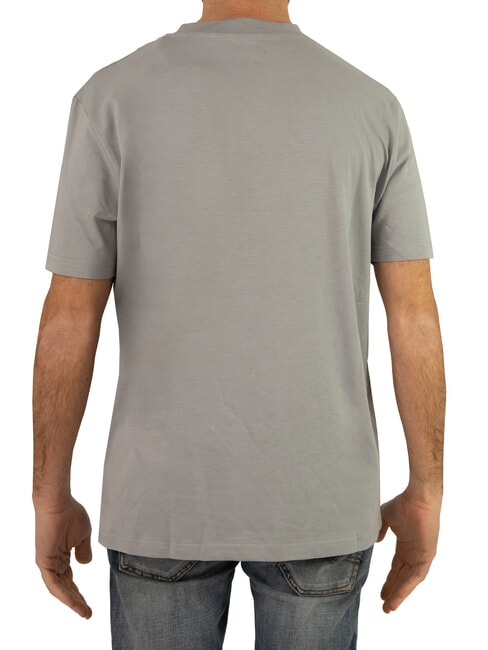 SOULOKU T-shirt with embossed logo grey medium - T-shirt