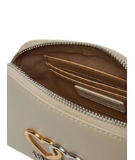 LOVE MOSCHINO TWINS Mini Shoulder Bag ivory - Women’s Bags - 3