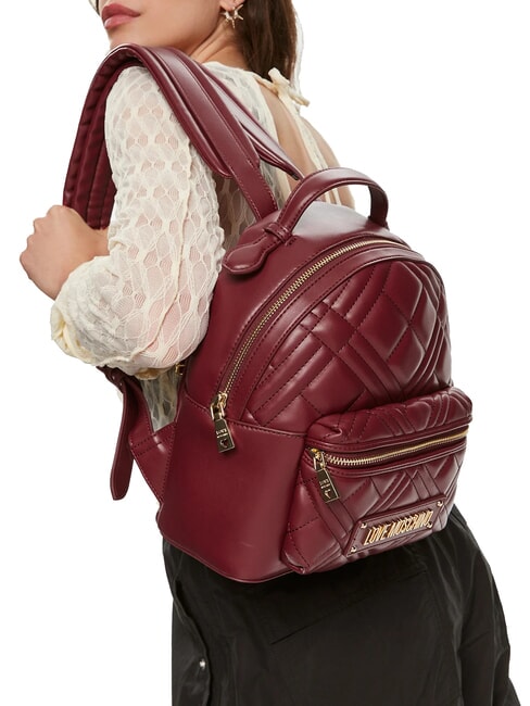 QUILTED  Women's backpack wine - Women’s Bags