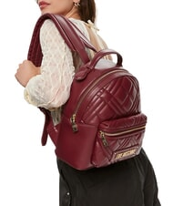 LOVE MOSCHINO QUILTED  Women's backpack wine - Women’s Bags - 4