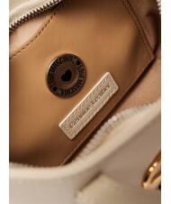 LOVE MOSCHINO TWINS  Mini Hand Bag, with shoulder strap ivory - Women’s Bags - 4