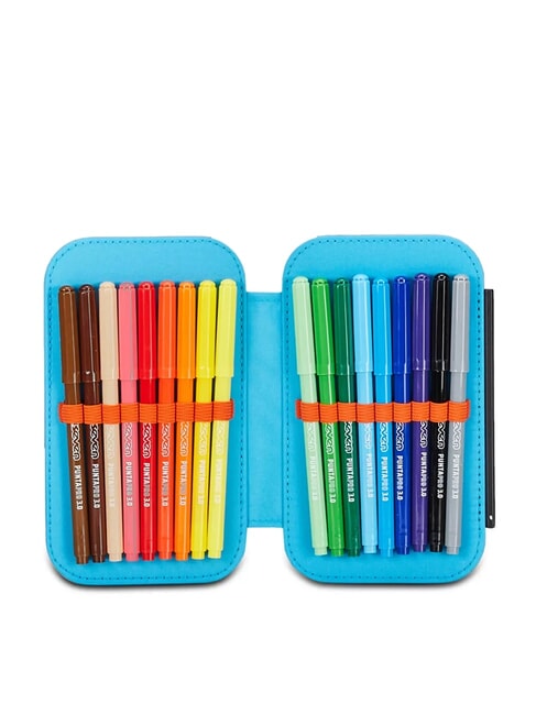 TRICYLED BOY Complete pencil case with school kit red-orange - Cases and Accessories