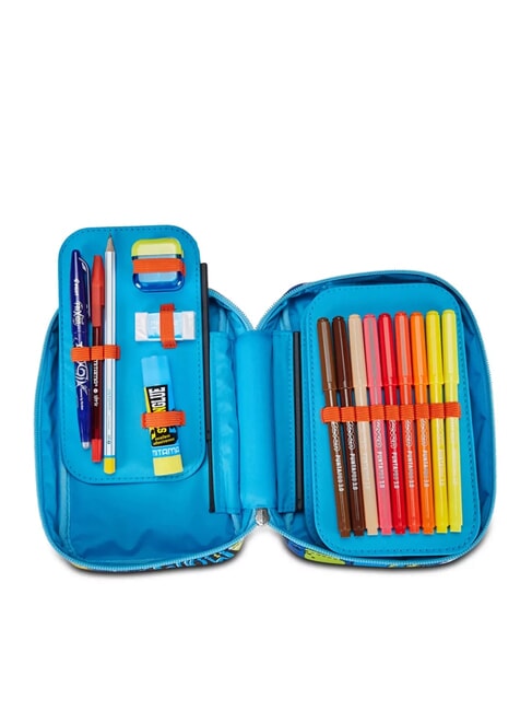 TRICYLED BOY Complete pencil case with school kit red-orange - Cases and Accessories