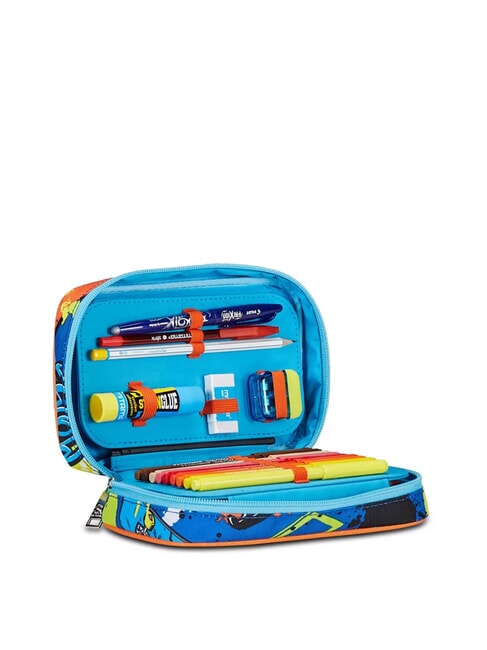 TRICYLED BOY Complete pencil case with school kit red-orange - Cases and Accessories